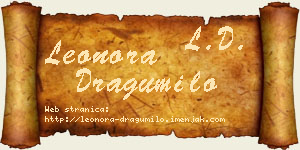 Leonora Dragumilo vizit kartica